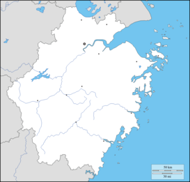 Cordillera del Tiantai ubicada en Zhejiang