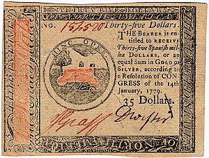 Continental Currency $35 banknote obverse (January 14, 1779).jpg