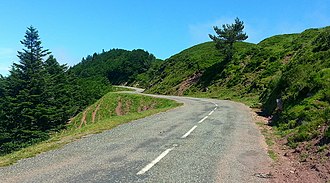 Nordauffahrt des Col de la Hourcère