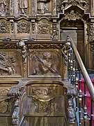 Misericordia en la sillería de coro de la Catedral Nueva de Salamanca