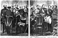 Die Gartenlaube (1856) b 096.jpg Der Kriegsrath der Verbündeten in Pa[ris, unt]er Vorsitz des Kaisers Napoleon III. (D)