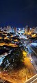 Vista noturna da Avenida Nações Unidas sentido sul pelo 11° andar do prédio.