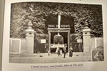 Carte postale, entrée du jardin de la ménagerie, début du XXe siècle