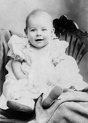 Photograph of Ernest Hemingway as a baby.