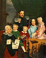 Семейный портрет, 1852, Государственная Третьяковская галерея.