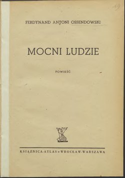 Okładka lub karta tytułowa