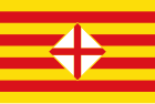 Flagge der Provinz Barcelona