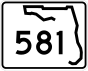 Florida State Road 581 signo