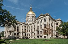 Georgia State Capitol, location of the General Assembly Georgia State Capitol, Atlanta, West view 20160716 1.jpg