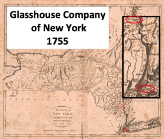 old map of New York from 1796 with Brooklyn circled and two others