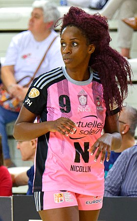 Hadja Cissé en 2017 avec le maillot de l'OGC Nice.