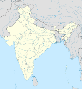 Map showing the location of Nal Sarovar Bird Sanctuary