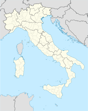 Map showing the location of Valli di Comacchio