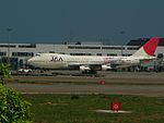日亚航波音747-200B彩绘飞机（台湾桃园国际机场）