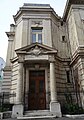 Façade Est au 31, rue Hermel avec le cartouche Justice de paix.