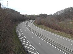 L'A48 près du col de Rossatière (Châbons)