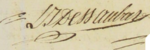 Signature de Louis Jean Dessaubaz