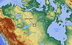 Lynx Lake (Nordokcidentaj Teritorioj) Kanado lokalizilo 01.jpg