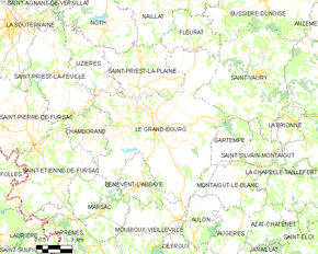 Poziția localității Le Grand-Bourg