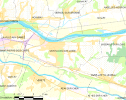 Kart over Montlouis-sur-Loire