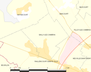 Poziția localității Sailly-lez-Cambrai