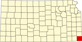 Localisation de Comté de Cherokee(Cherokee County)