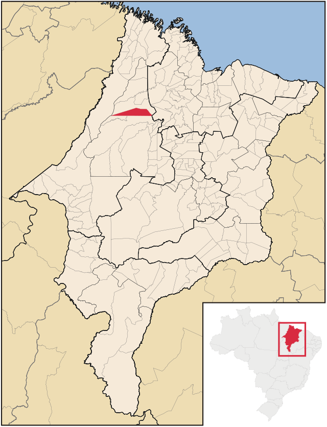 Localização de Governador Newton Bello no Maranhão