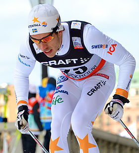 Marcus Hellner på Royal Palace Sprint  i Stockholm den 20 mars 2013.