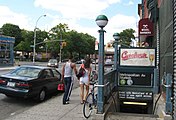 Street stair at southeast corner of Metropolitan & Union Avenues