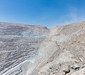 Industria minera en Chuquicamata (Chile), la mina a tajo abierto más grande del mundo.