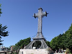 Croix du Mont Amiata (Italie). Hauteur : 22 mètres.