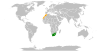 Location map for Morocco and South Africa.