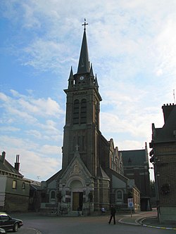 Skyline of Origny-Sainte-Benoite