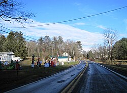 Settled area of Rush Township along PA 325