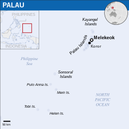 Palaos - Carte