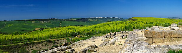 Tarquinia vista dall'Ara della Regina