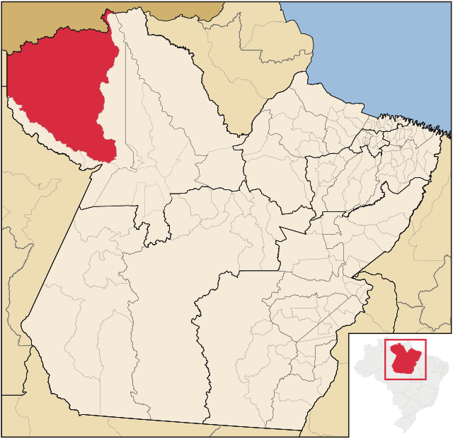 Localização de Oriximiná no Pará