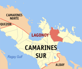 Lagonoy na Camarines Sul Coordenadas : 13°44'7"N, 123°31'15"E