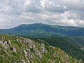 Plesa peak seen from Cornetul mountain.