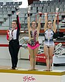 Podio de la general sénior del Torneo «Villa de Jovellanos», donde Raquel se hizo con el triunfo final.