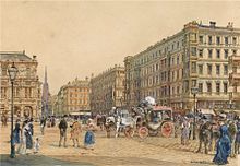 Vienna's Ringstrasse
and the State Opera in around 1870 Rudolf von Alt-Opera Crossroads in Vienna.jpg