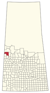 Location of the RM of Frenchman Butte No. 501 in Saskatchewan