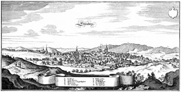 Schneeberg wokoło 1650