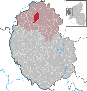 Poziția ortsgemeinde Sellerich pe harta districtului Eifelkreis Bitburg-Prüm