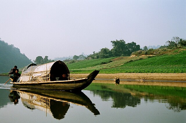 Boat on Sangu River, 2006