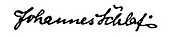 signature de Johannes Schlaf
