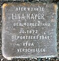 Stolperstein für Lina Mayer (Poststraße 17)