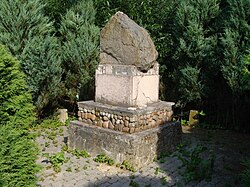 Monument to Gen. Henryk Dembiński who was born in Strzałków