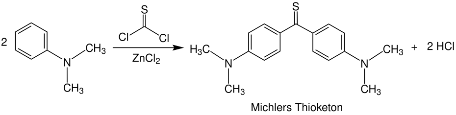 Synthese von Michlers Thioketon