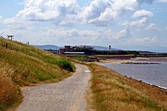 The pathway along Mockbeggar Wharf, Leasowe (geograph 3786719).jpg